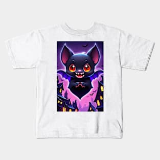 Kawaii Vampire Bat Kids T-Shirt